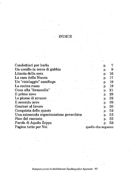 Indice di La Bella Famiglia