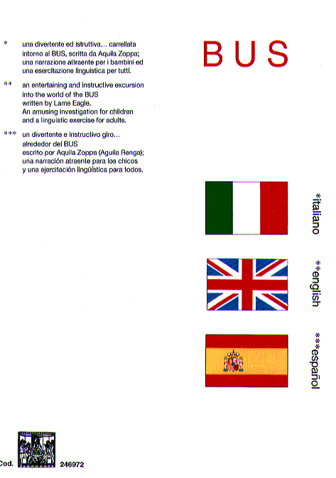 Quarta di copertina di BUS