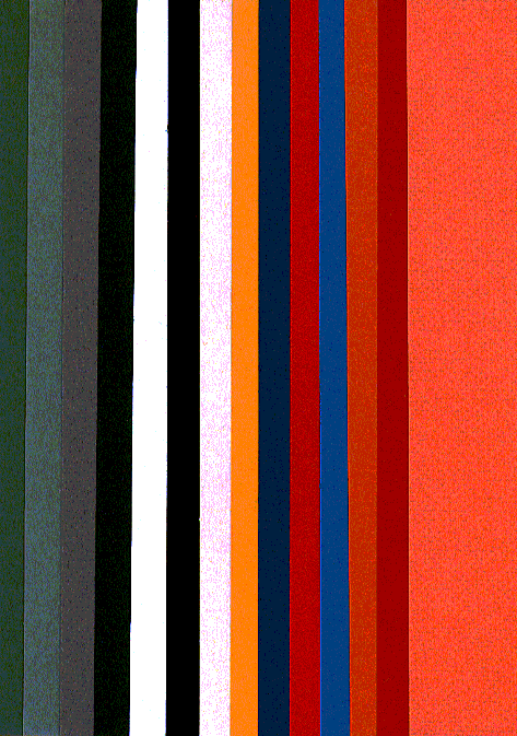 Cartoncini colorati nella confezione